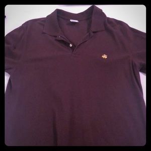 Mens maroon Brooks Brothers polo